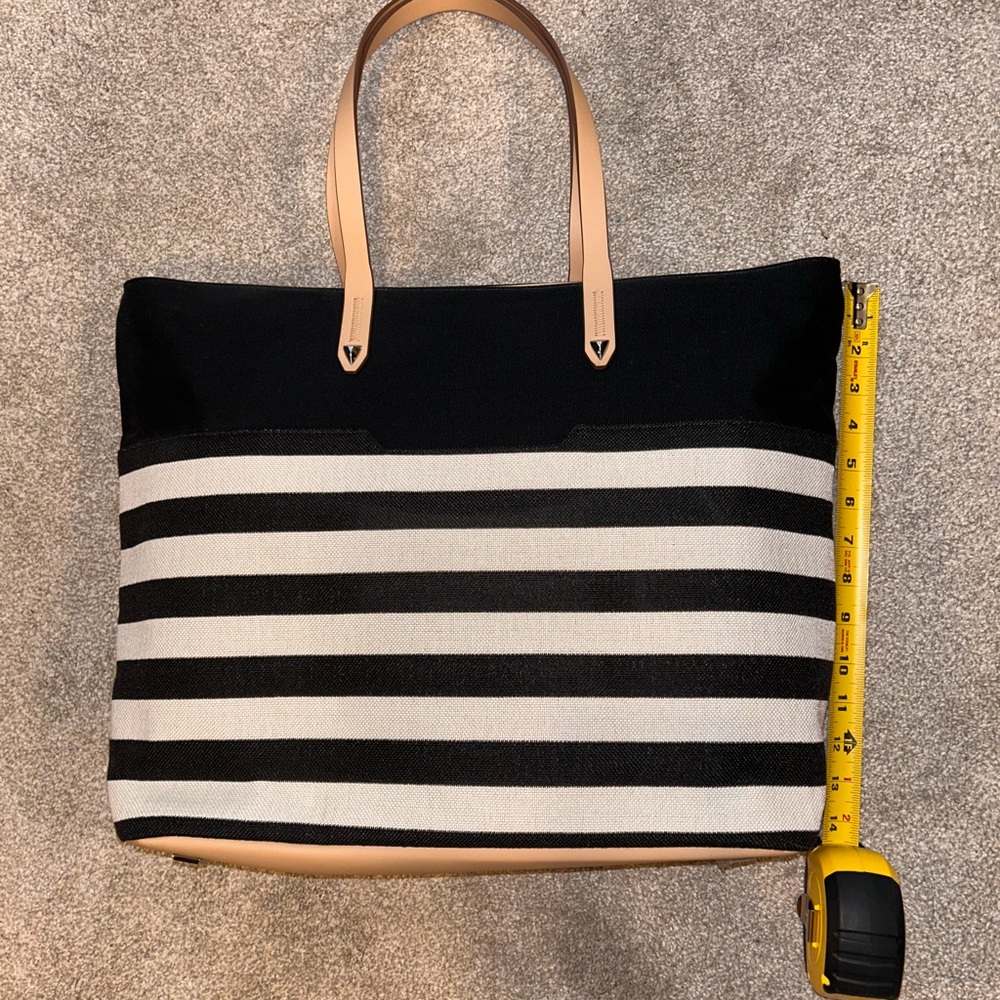 Stella & Dot Hudson Tote - black, tan and cream